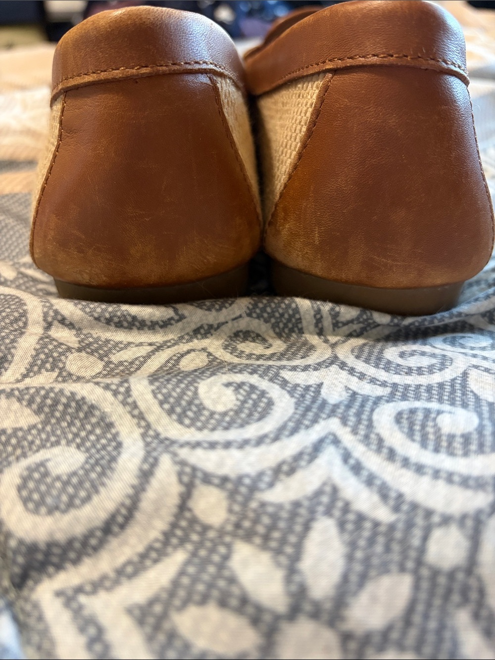 Giani Bernini Womens Dailyn Memory Foam Loafers Size 8.5 Woven Brown Tan - Picture 6 of 9